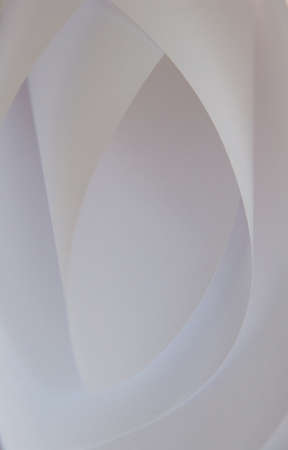 abstract background of a twisted sheet of white paper