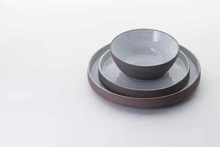 Kitchen and restaurant utensils on a white backgroundの写真素材