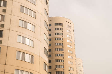 Multi storey residential complex against the sky. urban architecture