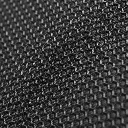 Texture of black leather background with honeycomb shape pattern, macroの写真素材