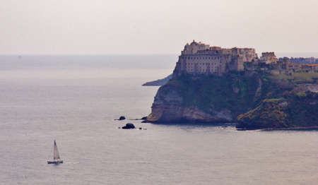 Old prison and castle of Procida island,Gulf of Naples,Italy.のeditorial素材