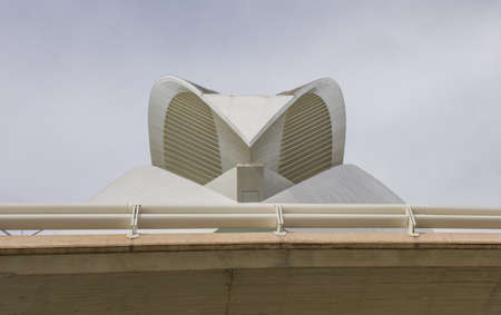 Palace of arts, Auditorium(Palau de las artes) in the City of Arts and Science, Valencia, Spain.のeditorial素材