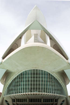 Palace of arts, Auditorium(Palau de las artes) in the City of Arts and Science, Valencia, Spain.のeditorial素材