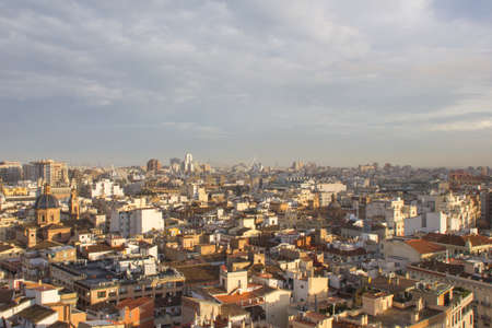 Panoramic view of Valencia, Spain.の写真素材