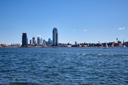 Photo of buildings near the east river in new yorkの写真素材