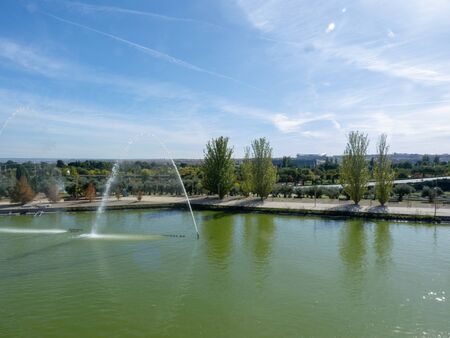 Photo of a park in the outside of Madridの写真素材