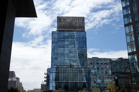 Photo of a building in the city of New Yorkの写真素材