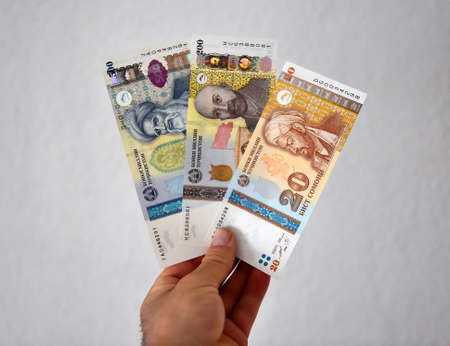 current money of tajikistanの写真素材