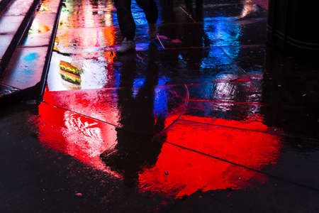 Reflection on a London street