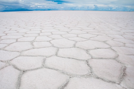 Salar de Uyuni, Salt flat in Bolivia の写真素材