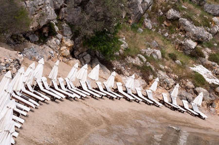 Beach at Rhodes island (Greece)のeditorial素材