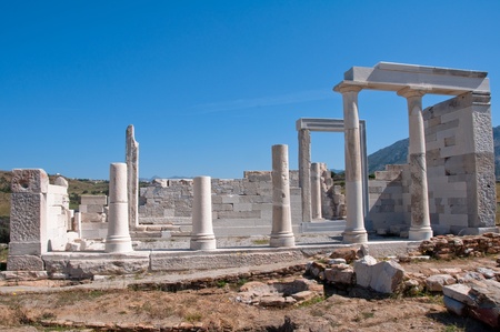 Temple of Demeter, Naxos (Greece)の写真素材