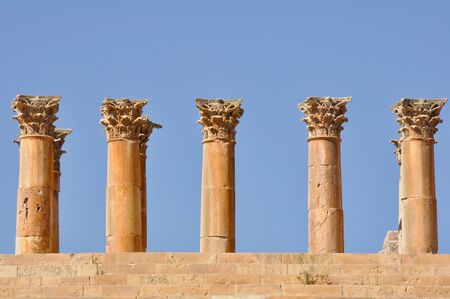 Columns of Temple of Artemis, Jerash (Jordan)