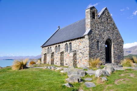 The Church of the Good Shepherd, Tekapo lakeの写真素材