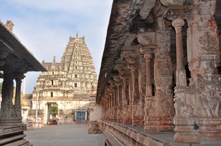 Virupaksha temple, Hampi (India)のeditorial素材