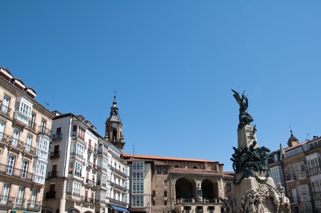 Virgen Blanca square, Vitoria-Gasteiz  Spain  のeditorial素材