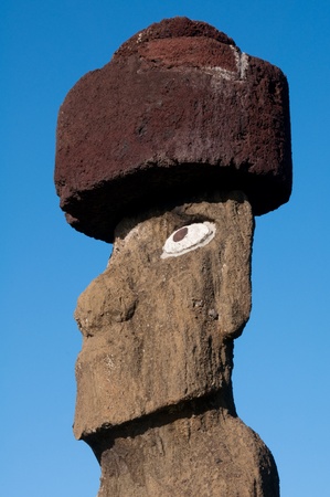Moai in Tahai , Easter island  Chile  の写真素材