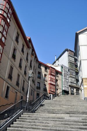Mallona street, Bilbao,  Basque Countryの写真素材