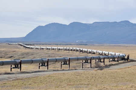 Trans-Alaska Oil Pipelineの写真素材
