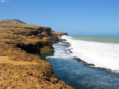 Coastline at Guajira, Colombiaの写真素材