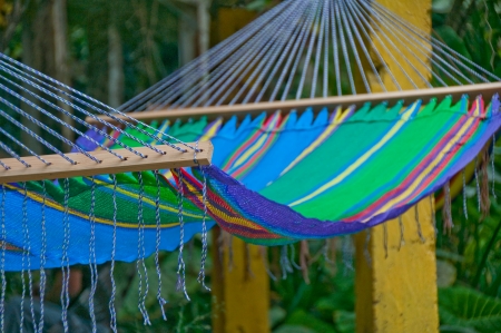 Handmade hammock, Tuxtlas, Mexicoの写真素材