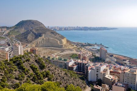 Panoramic view of Alicante, Spainの写真素材