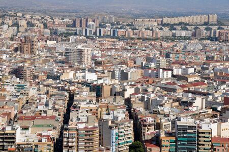 Panoramic view of Alicante, Spainの写真素材