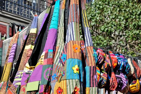 Scene from El Rastro flea market in Madrid, Spain. El Rastro is held in La Latina neighborhood every Sunday.のeditorial素材