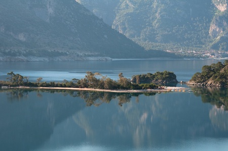 Blue lagoon, Oludeniz, Turkeyの写真素材