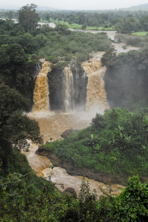 Tiss abay Falls on the Blue Nile river, Ethiopiaの写真素材