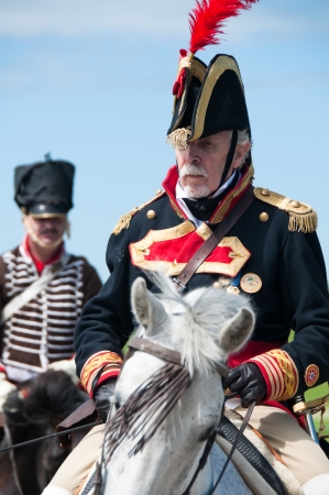 Vitoria, Spain- June 22, 2013: Re-enactment of the battle of Vitoria between British, Portuguese and Spanish army under General Wellington and the French army in 1813のeditorial素材