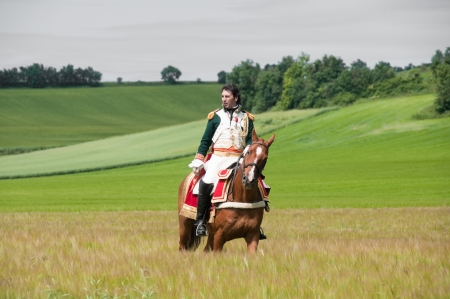 Vitoria, Spain- June 22, 2013: Re-enactment of the battle of Vitoria between British, Portuguese and Spanish army under General Wellington and the French army in 1813のeditorial素材