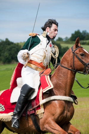Vitoria, Spain- June 22, 2013: Re-enactment of the battle of Vitoria between British, Portuguese and Spanish army under General Wellington and the French army in 1813のeditorial素材