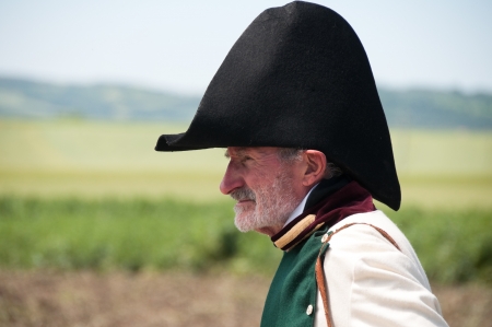 Vitoria, Spain- June 22, 2013: Re-enactment of the battle of Vitoria between British, Portuguese and...