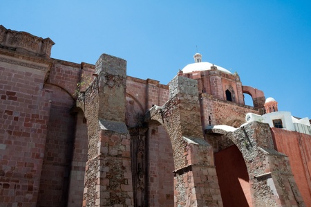 Ancient temple of San Agustin, Zacatecas, Mexicoの写真素材