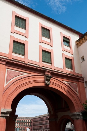 Corredera Square, Cordoba, Spainの写真素材