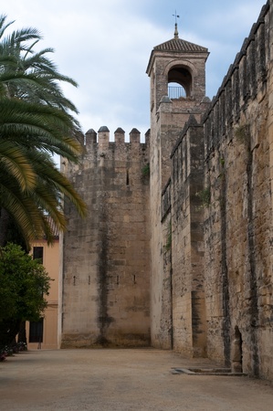 Walls of the Alcazar of Cordoba, Spainのeditorial素材