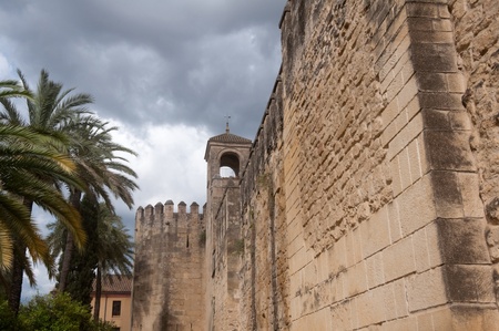 Walls of the Alcazar of Cordoba, Spainのeditorial素材