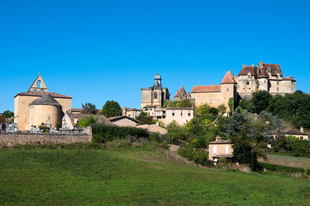 Picturesque village of Biron, Dordogne, Franceのeditorial素材