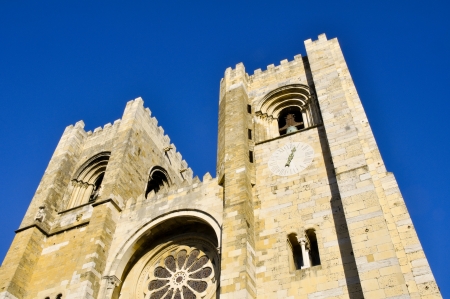 Cathedral of Lisbon, Santa Maria Maior de Lisboa, Portugalの写真素材
