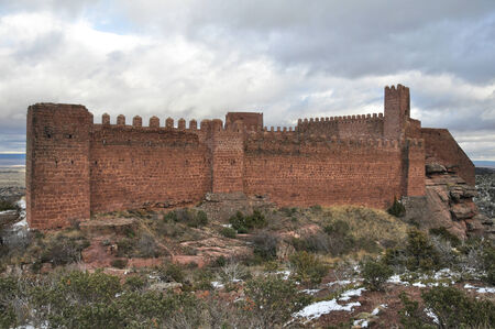 Castle of Peracense in Teruel province, Aragon, Spainのeditorial素材