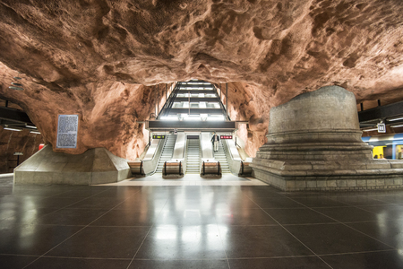 Radhuset metro station in Stockholm, Swedenのeditorial素材