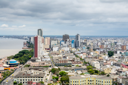 Panoramic view of Guayaquil, Ecuadorのeditorial素材