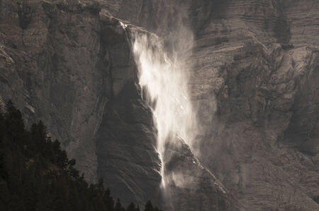 The big waterfall, Cirque of Gavarnie, Pyrenees, France