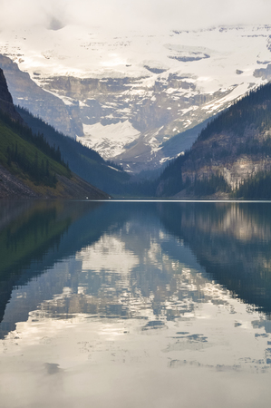 Lake Louise in Banff National Park, Canadaの写真素材