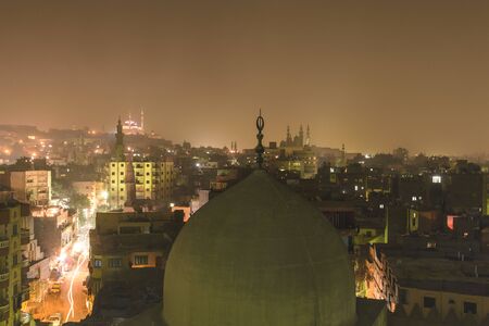 Cairo from Mosque of Amir al-Maridani, Egyptの写真素材