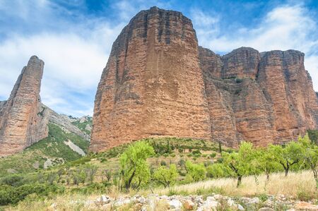 Mallos of Riglos, Huesca, Spainの写真素材