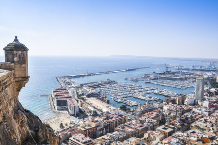 Panoramic view of Alicante, Spainのeditorial素材