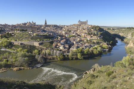 Panoramic view of Toledo, Spainのeditorial素材