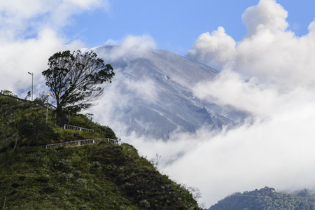 Tungurahua volcano, Ecuadorの写真素材